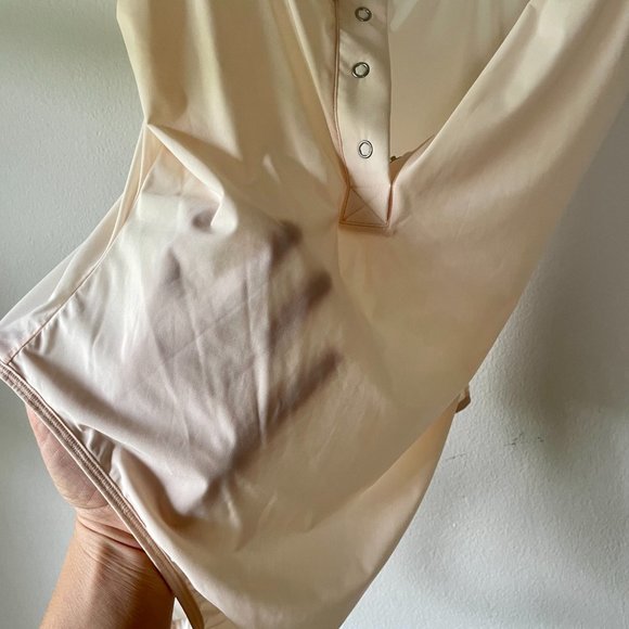 Negative Silky Bodysuit in Peach - Picture 5 of 7